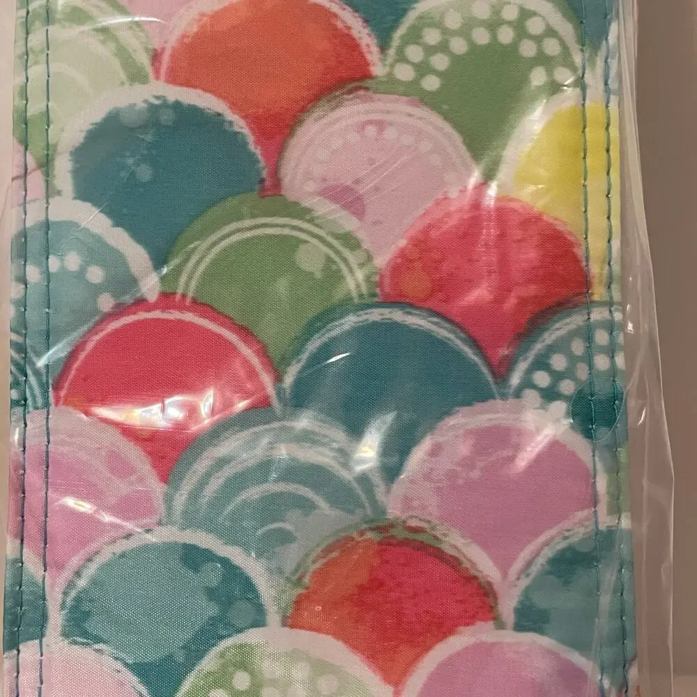 THIRTY-ONE Perfect Bottle‎ Thermal New Rainbow Scallop Reusable Wine Gift Bag